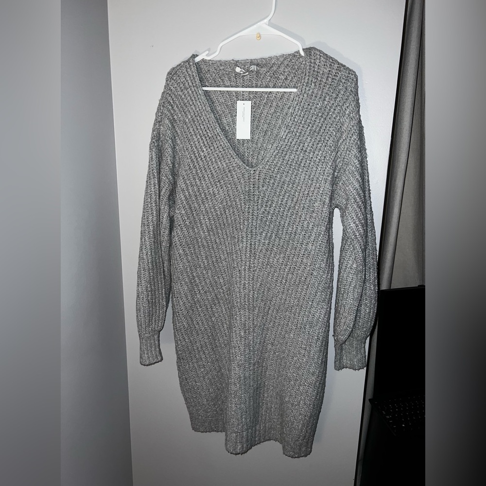 Grey Sweater Dress